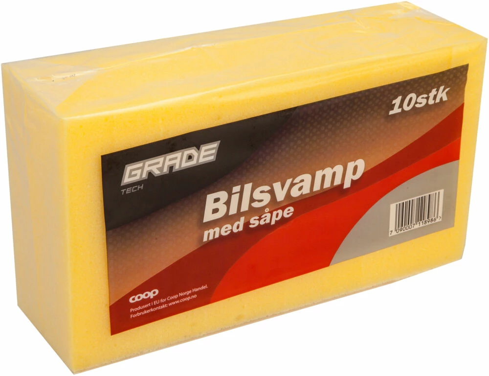 GASTRO Grade Bilsvamp Med Såpe 10-pk