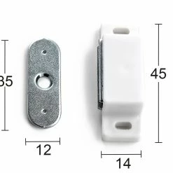 HABO Magnetlås 2030-4 Hvit