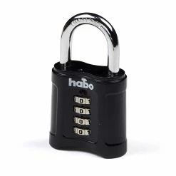 Habo Hengelås Med Kode 203-55 Sort Sink