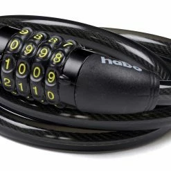 Sykkellås M/kode Habo 803-13 Sort