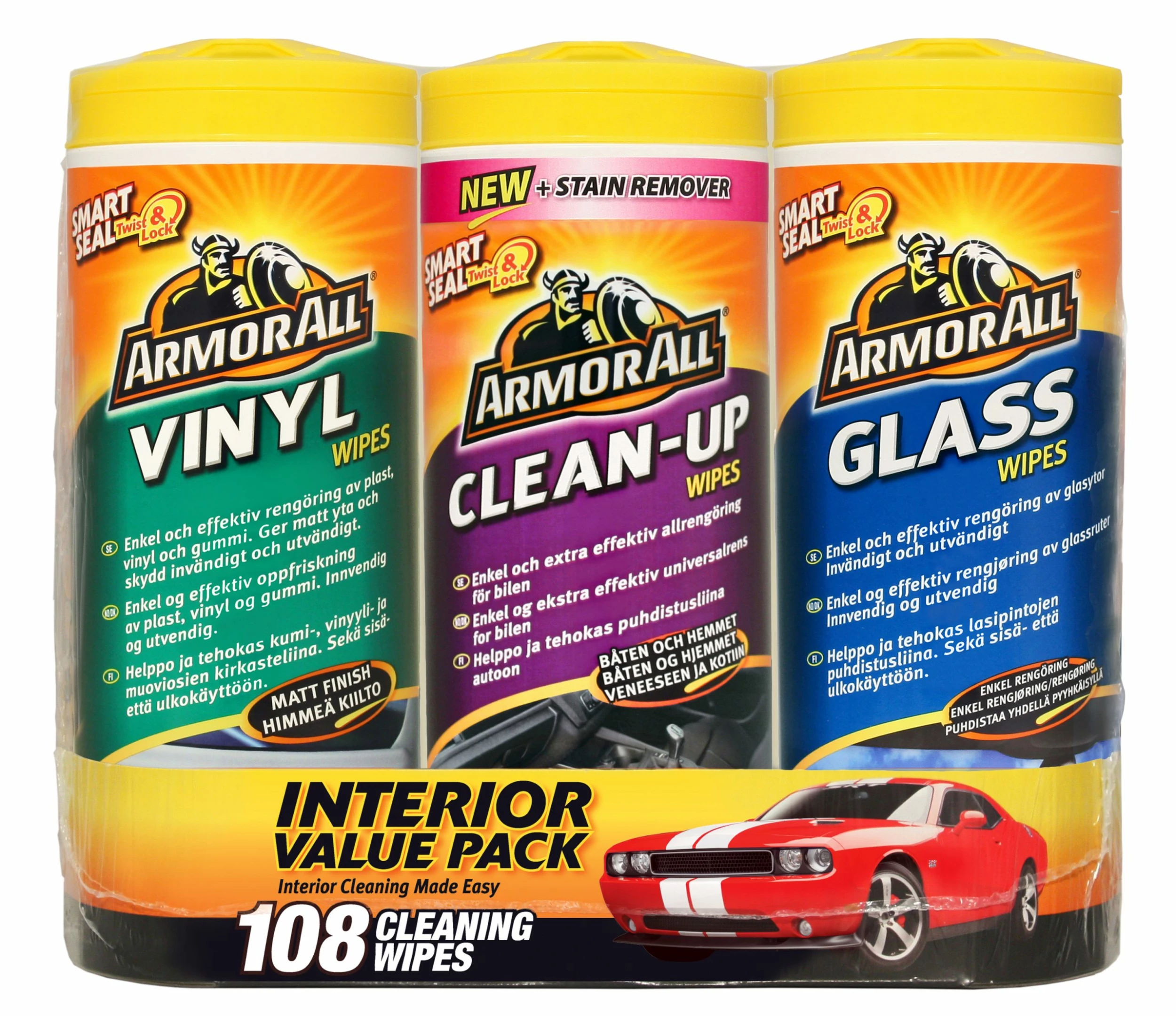 ANDRE MERKEVARER Armor All Value Pack 108 Servietter - Bilde 2