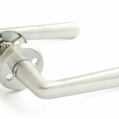 HABO Dørvrider Seattle Utvendig Børstet Krom